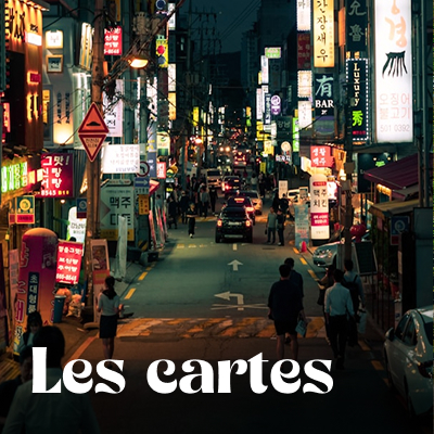 Cartes Corée du Sud